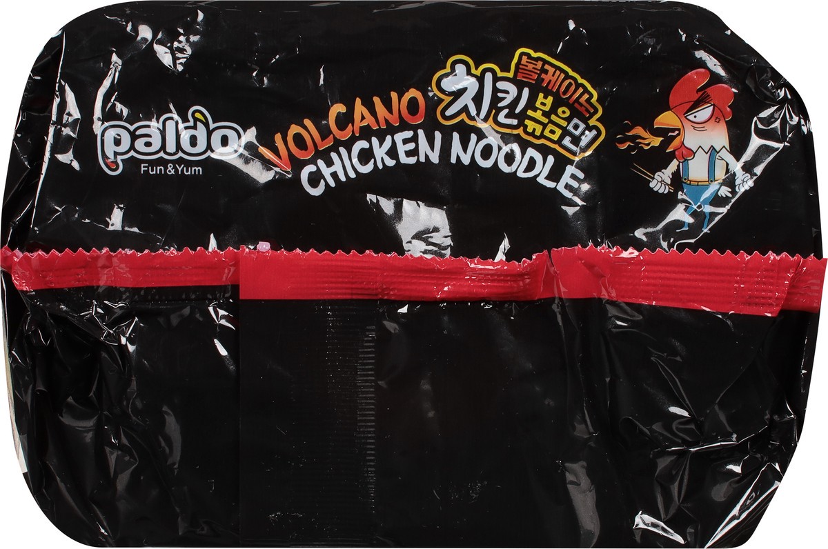 slide 4 of 9, Paldo Volcano Chicken Noodles Bag 4 - 4.93 oz (140 g) Bags, 4 ct