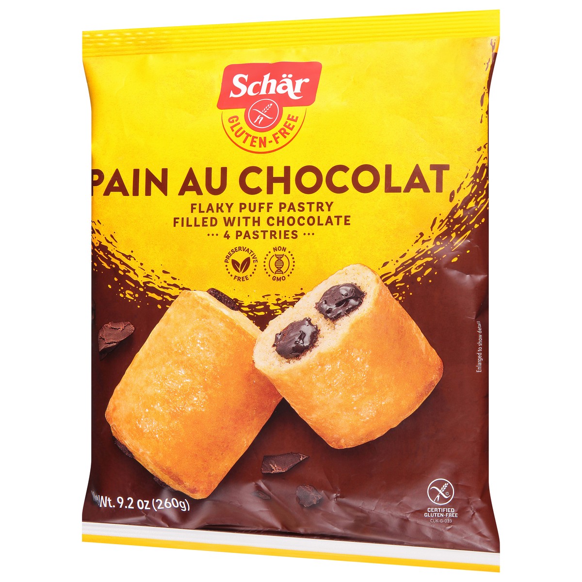 slide 2 of 9, Schär Gluten-Free Pain Au Chocolat 4 ea, 9.2 oz