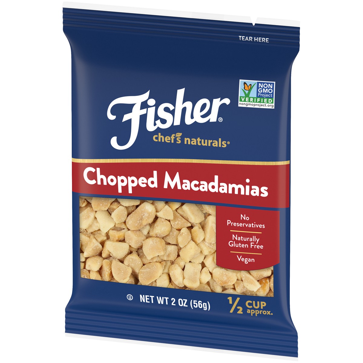 slide 13 of 14, Fisher Chef's Naturals Chopped Macadamias 2 oz. Bag, 2 oz