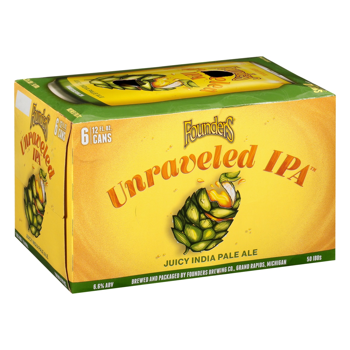 slide 2 of 8, Founders Brewing Co. Founders Brewing Company Unraveled IPA, 6 ct; 12 oz