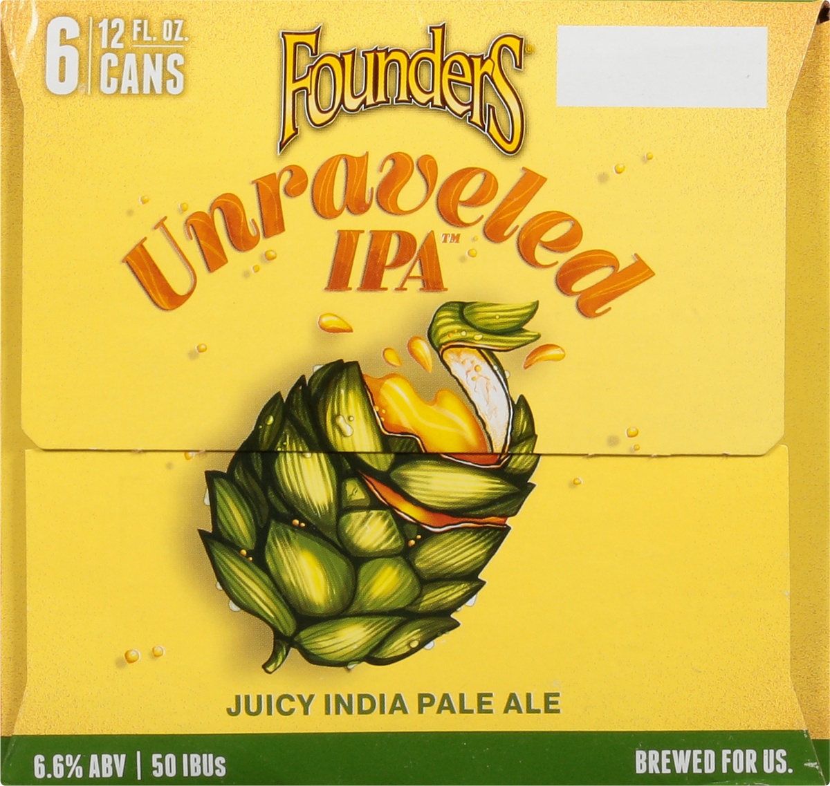 slide 5 of 8, Founders Brewing Co. Founders Brewing Company Unraveled IPA, 6 ct; 12 oz