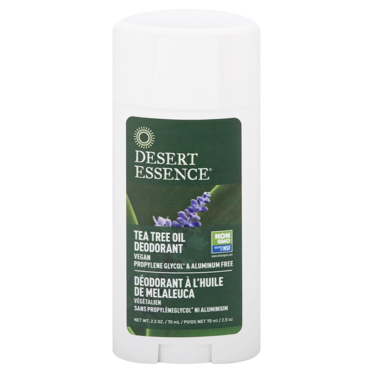 slide 1 of 9, Desert Essence Tea Tree Oil Deodorant, 2.5 oz