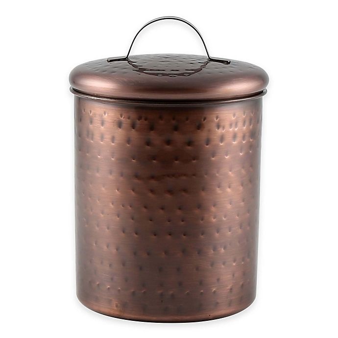 slide 1 of 1, Thirstystone Thristystone Hammered Copper Finish Canister, 2 qt