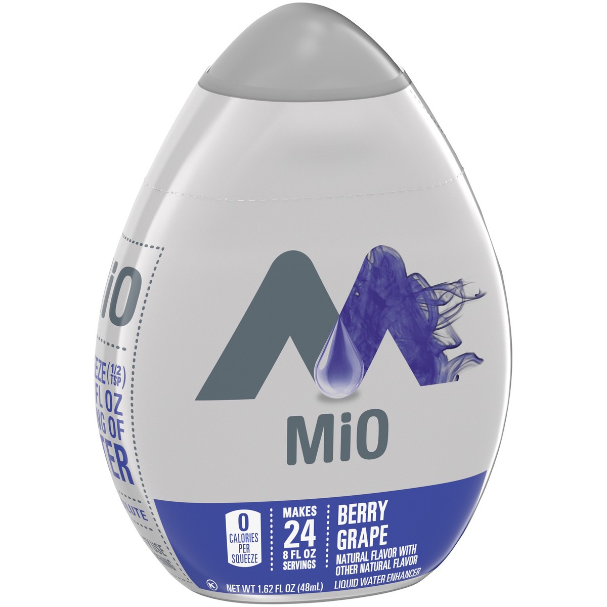 slide 2 of 9, MiO Berry Grape Naturally Flavored Liquid Water Enhancer, 1.62 fl oz Bottle, 1.62 fl oz