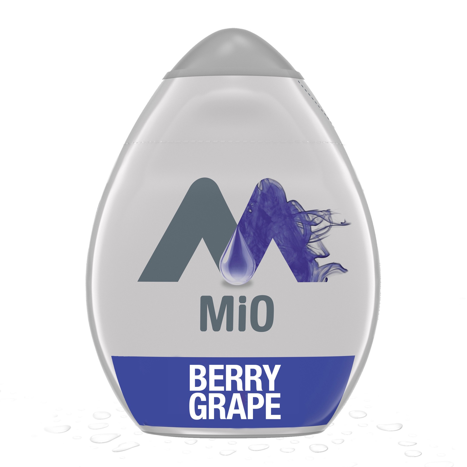 slide 1 of 9, MiO Berry Grape Naturally Flavored Liquid Water Enhancer, 1.62 fl oz Bottle, 1.62 fl oz