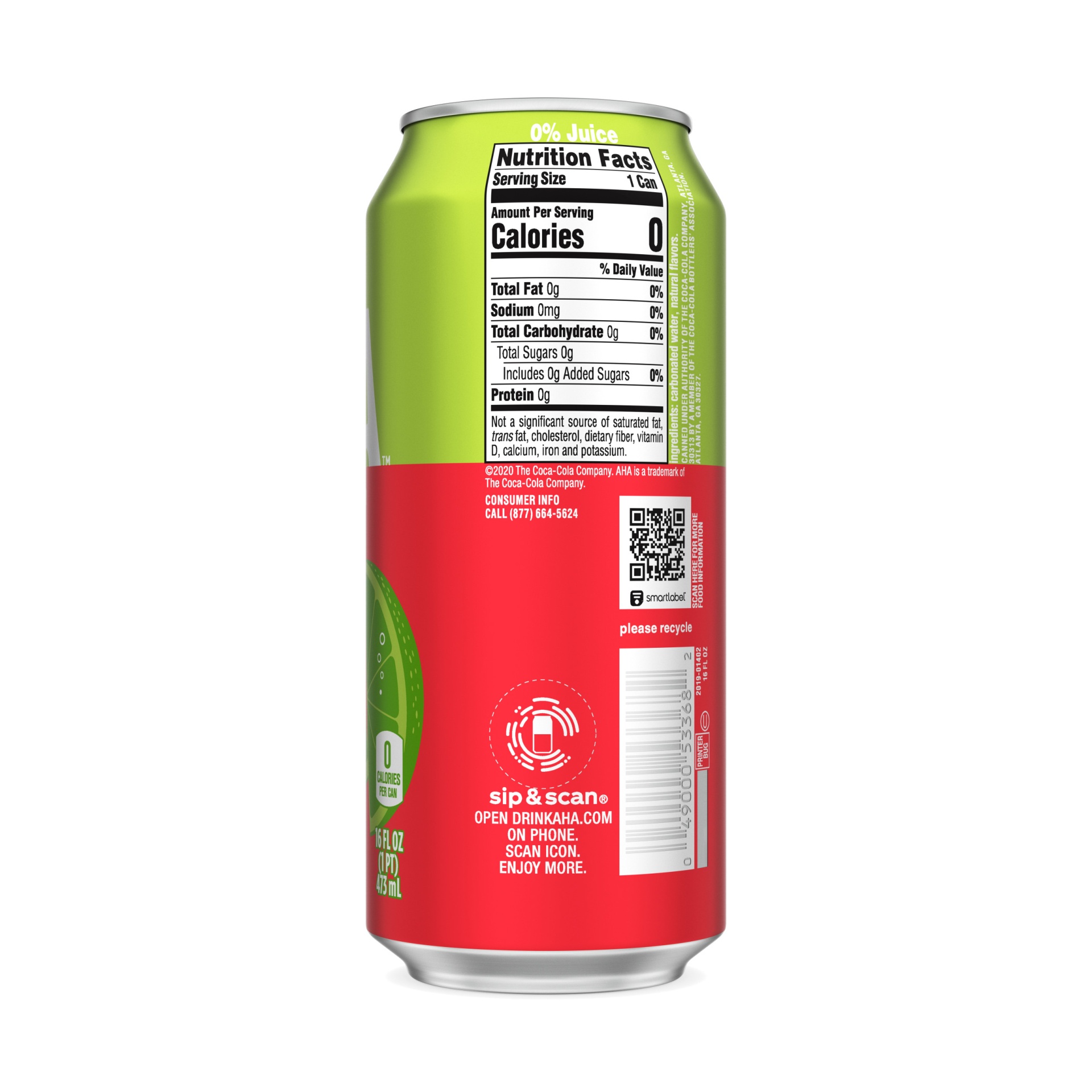 AHA Lime Watermelon Sparkling Water 16 fl oz Shipt