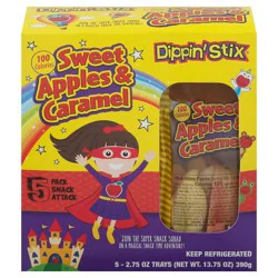 Dippin' Stix Sweet Apples & Caramel - 5 ct - 2.75 oz Trays