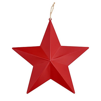 slide 1 of 1, Haven & Key Red Metal Star Wall Decoration, 1 ct