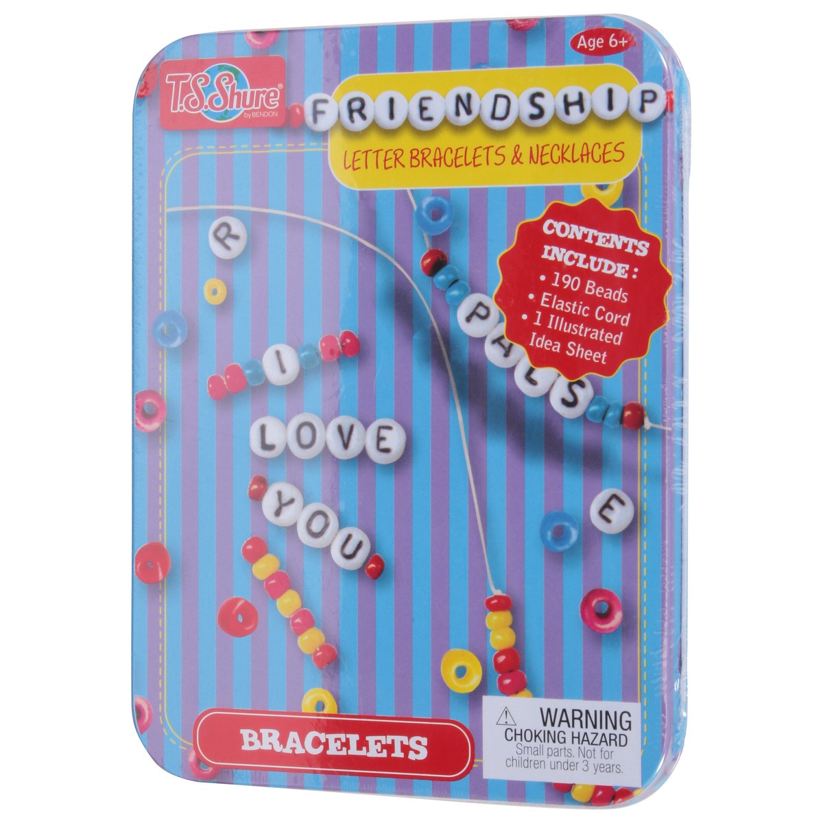 slide 6 of 9, T.S. Shure Friendship 6+ Letter Bracelets & Necklaces 1 ea, 1 ct