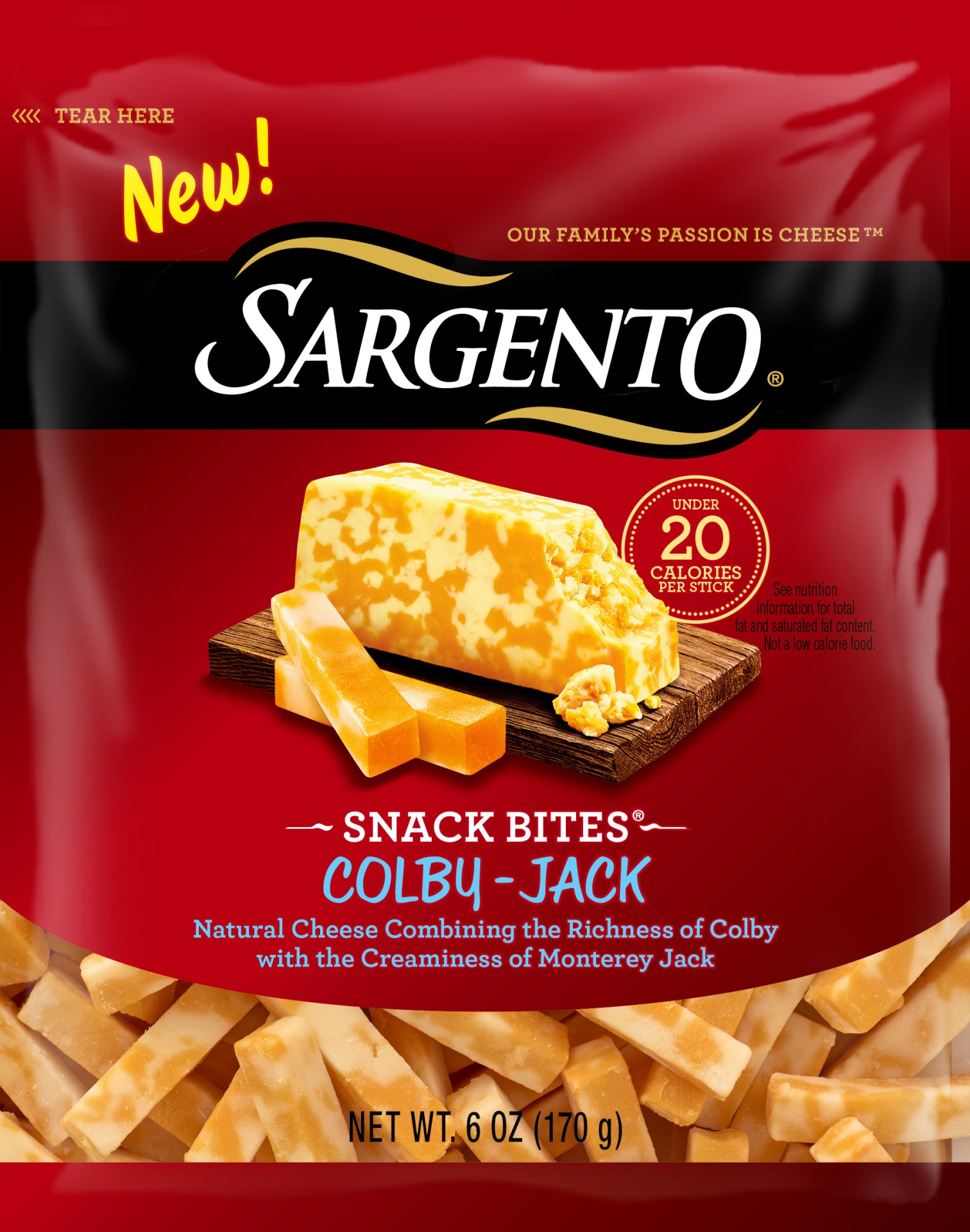 slide 1 of 1, Sargento Cheese 6 oz, 6 oz