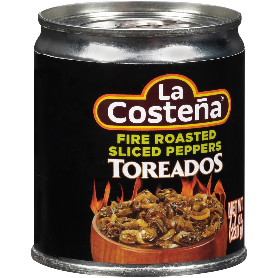 slide 2 of 8, La Costeña Fire Roasted Sliced Peppers Toreados, 7.7 oz