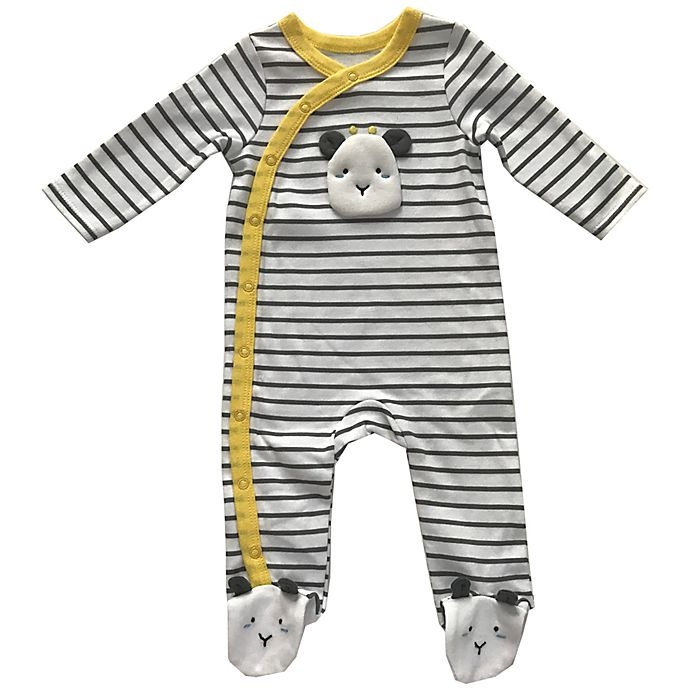 slide 1 of 1, Sterling Baby FOOTI NB STRIPE GIRAFFEE, 1 ct