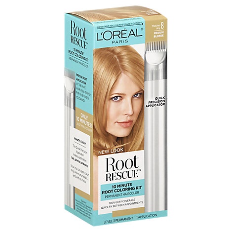 slide 1 of 1, L'Oréal Loreal Root Rescue Permanent Hair Color Level 3 Medium Blonde 9 Box - Each, 1 ct