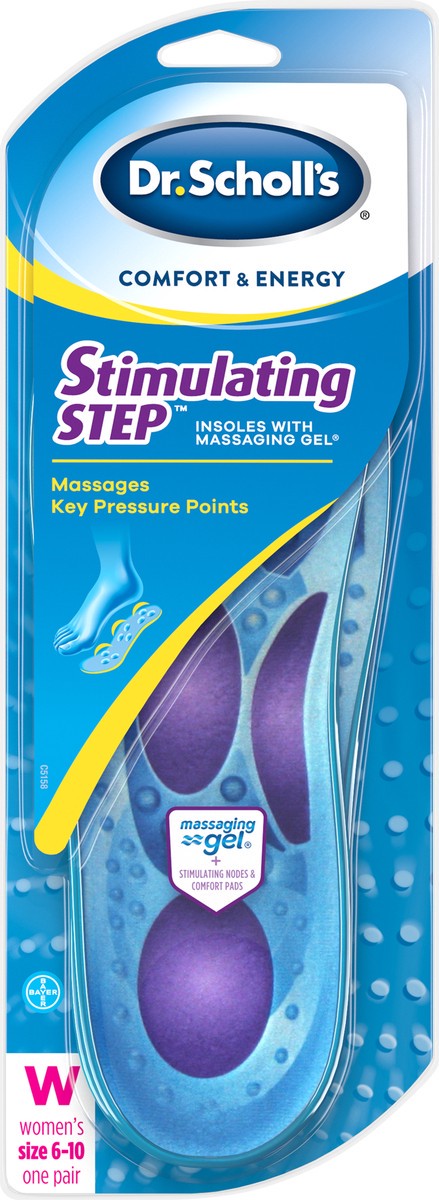 slide 5 of 5, Dr. Scholl's Stimulating Step with Massaging Gel Women's Insoles 1 ea, 1 ct