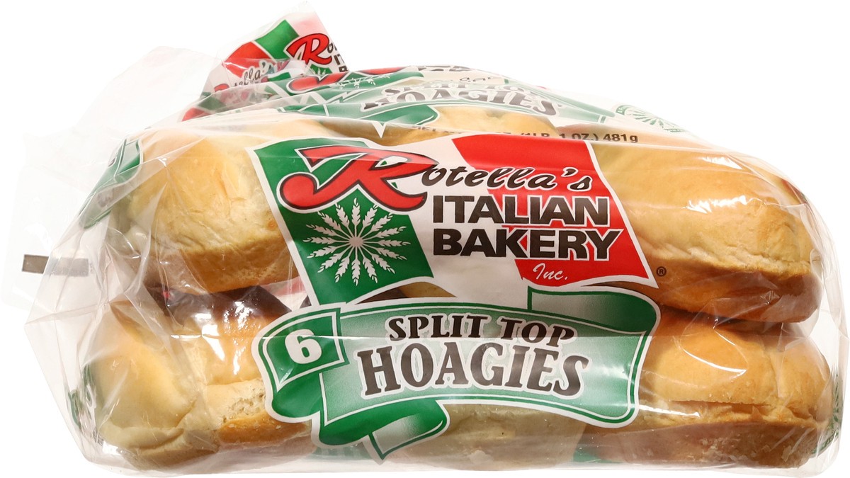 slide 2 of 14, Rotella's Italian Bakery Inc. Split Top Hoagies 6 ea, 6 ct