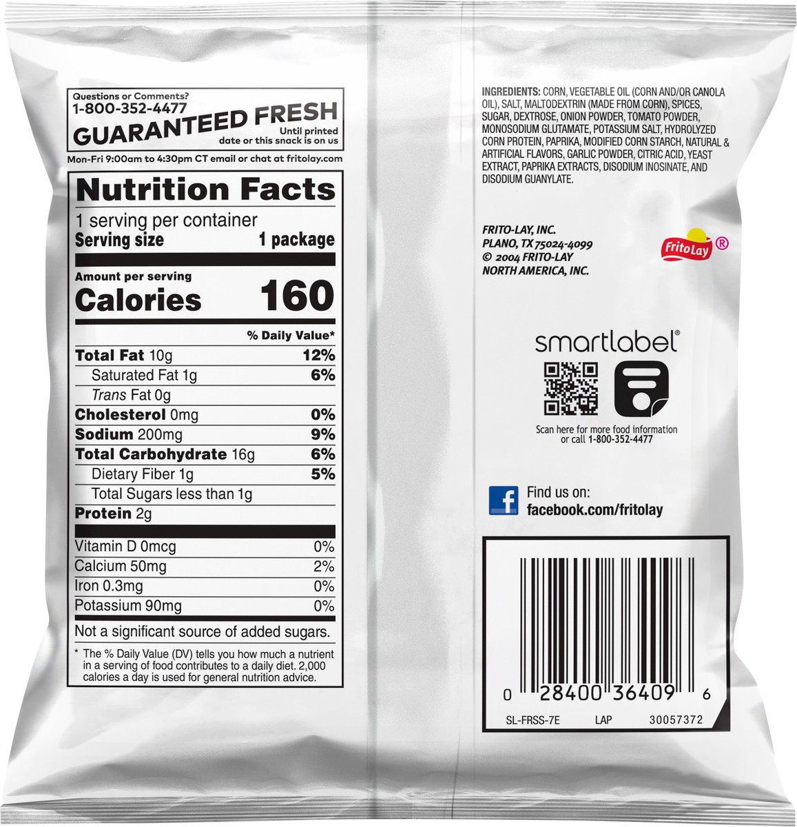 slide 5 of 6, Fritos Flavored Corn Chips Bar.B.Q 1 Oz, 4 oz