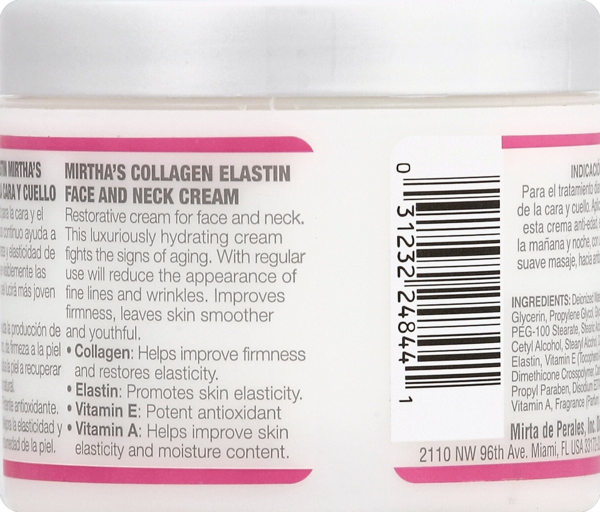 slide 2 of 4, Mirta De Perales Elastin Collagen Face Cream, 4 oz