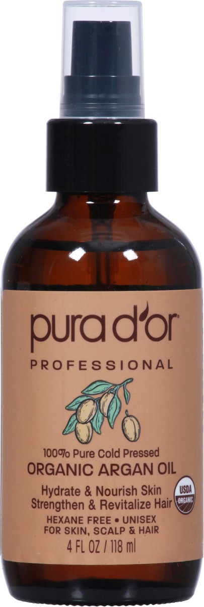 slide 2 of 9, PURA D'OR Professional Organic Argan Oil 4 fl oz, 4 fl oz