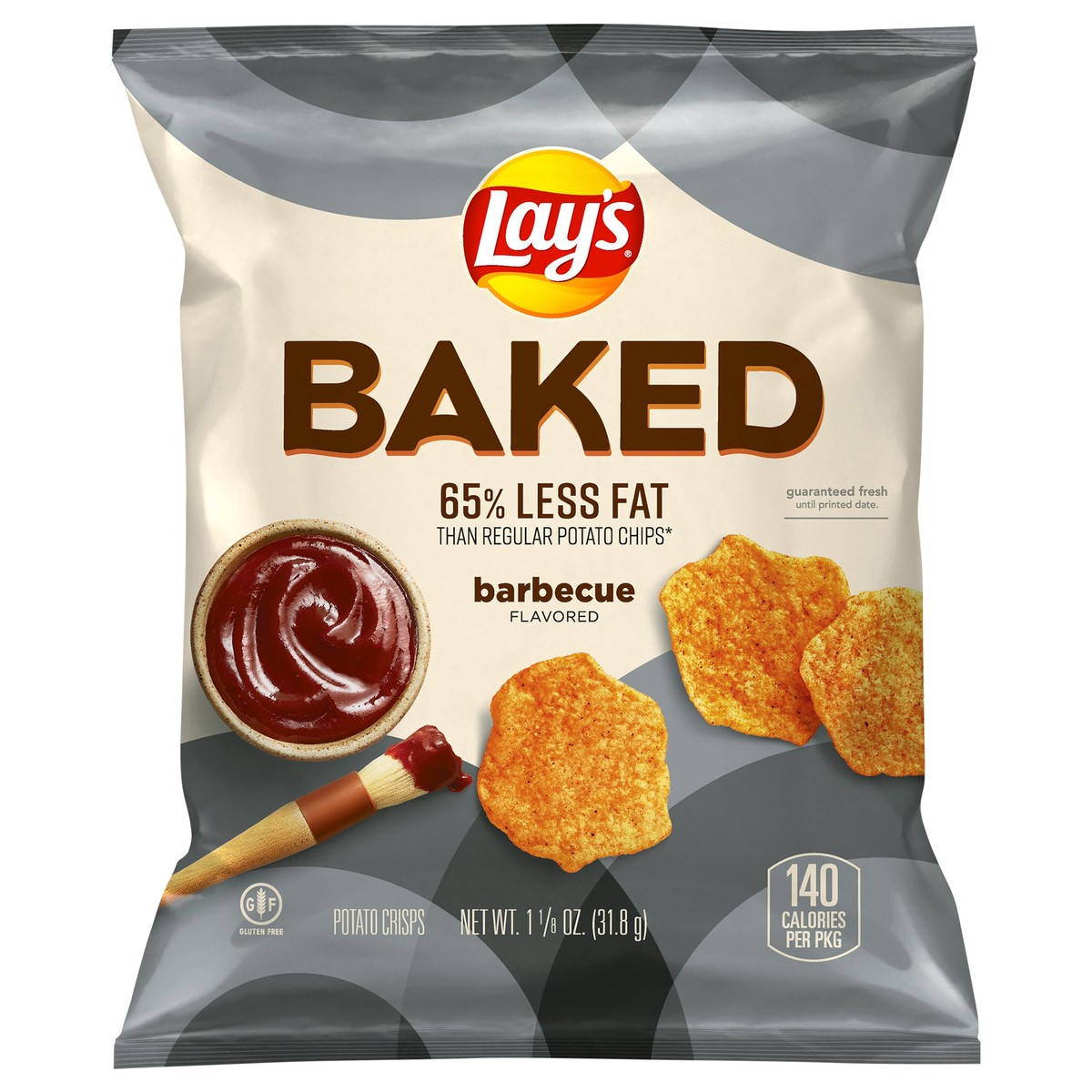 slide 1 of 7, Lay's Baked Potato Crisps Barbecue Flavored 1 1/8 Oz, 1.12 oz