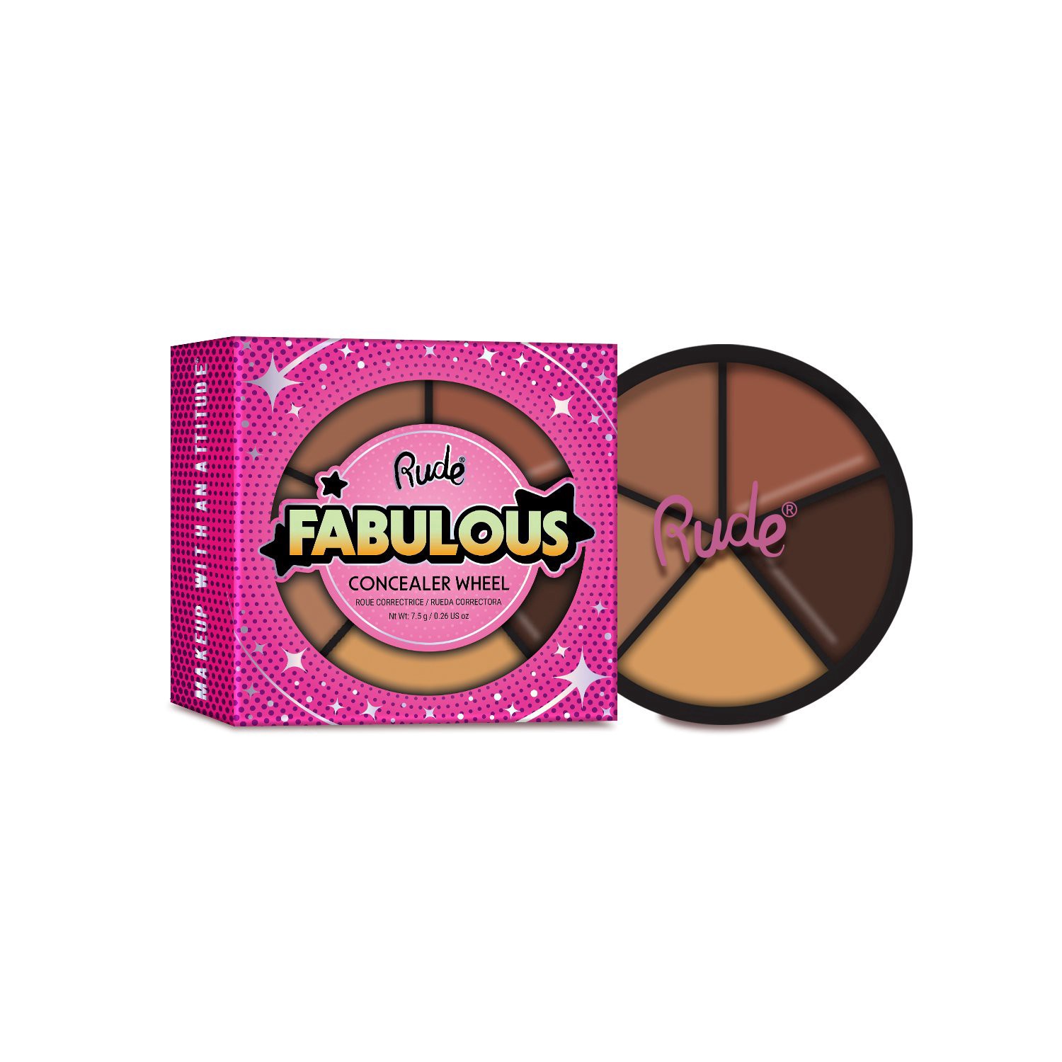 slide 1 of 1, Fab Concealer Wheel Dark, 0.23 oz