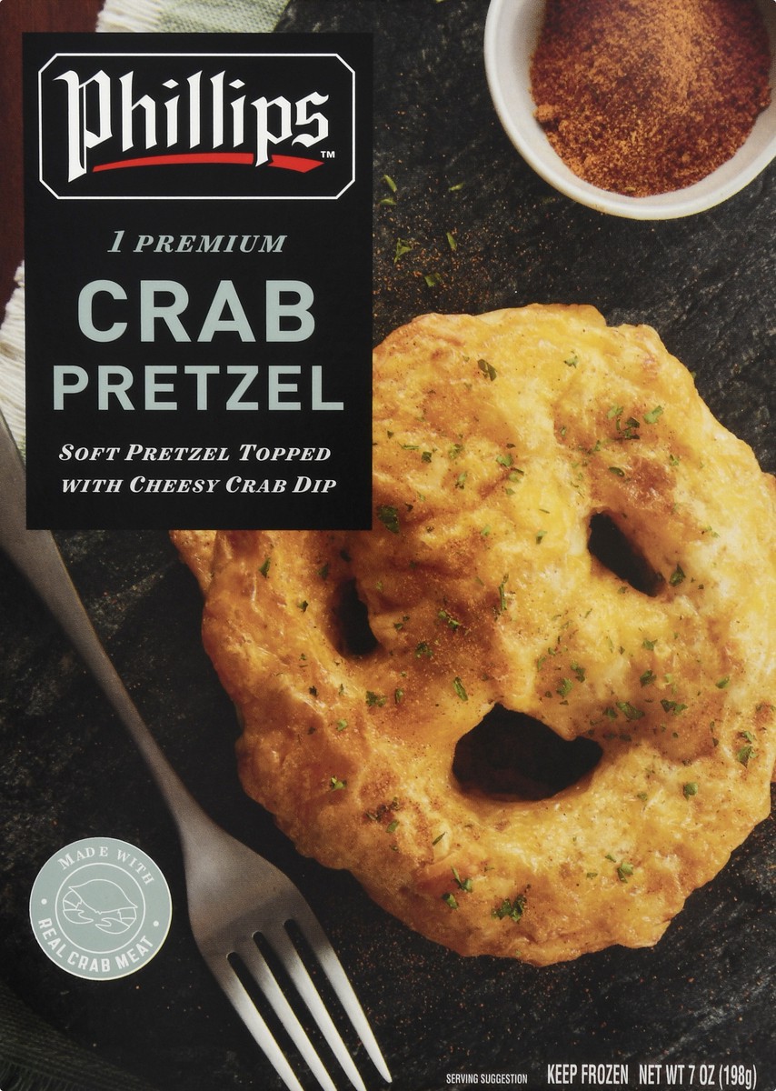 slide 1 of 9, Philips Premium Crab Pretzel 1 oz, 1 oz