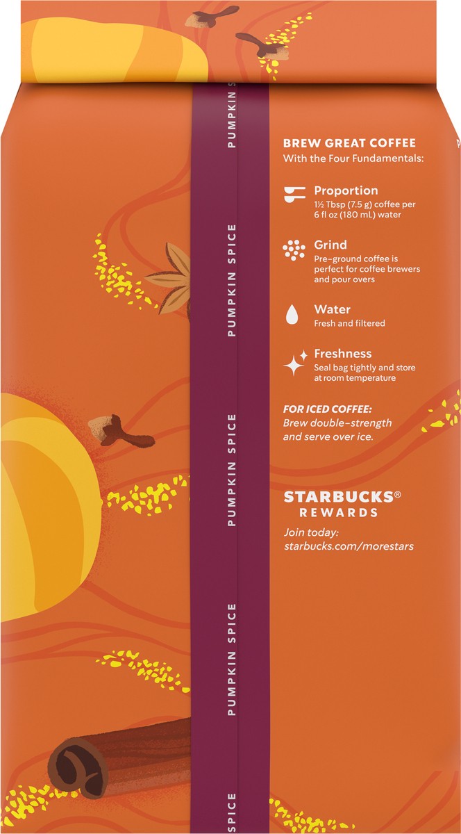slide 5 of 9, Starbucks Ground Pumpkin Spice Coffee 17 oz, 17 oz