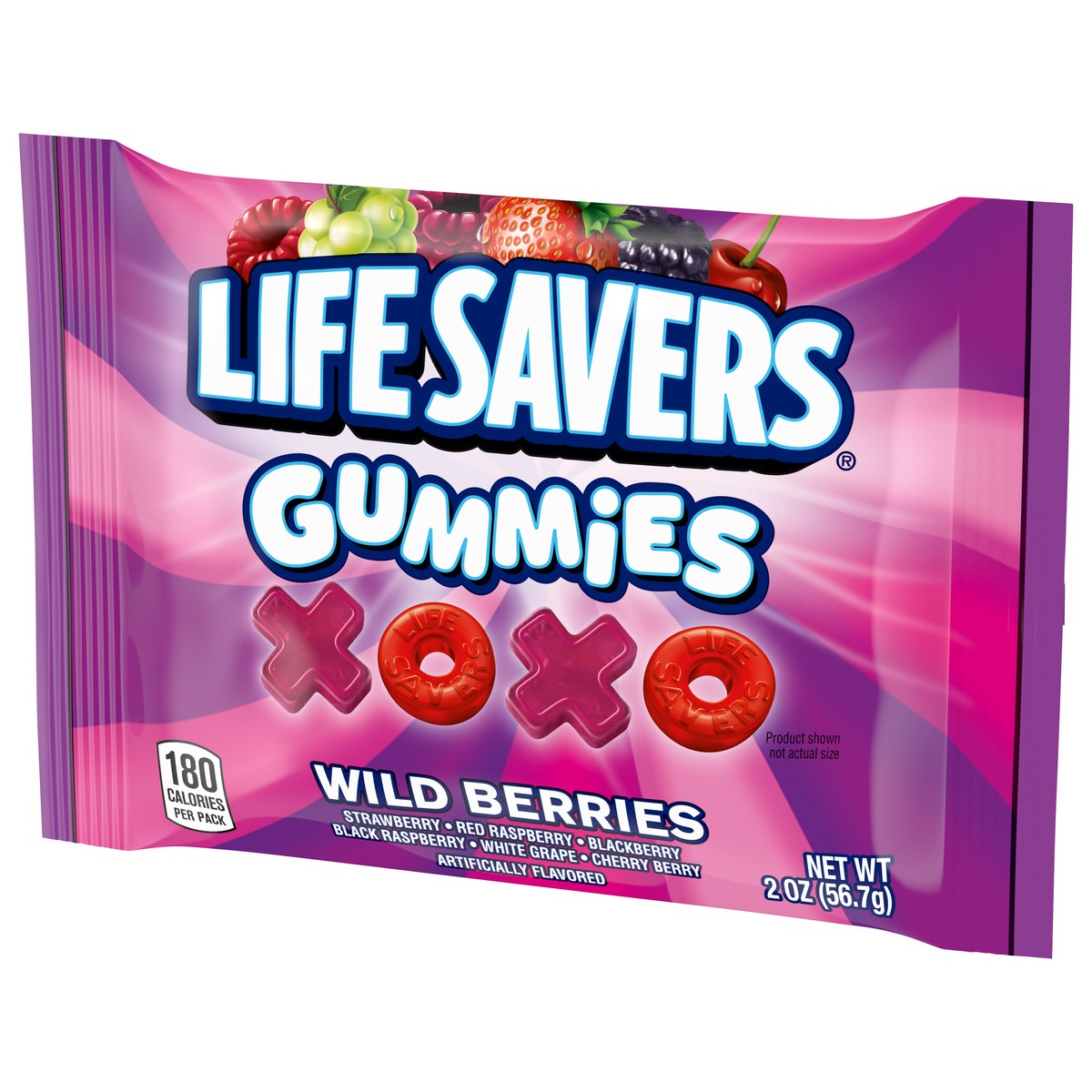 slide 12 of 13, LIFE SAVERS Gummies Wild Berries Message Hearts & Rings Valentines Day Candy, 2 oz Bag, 2 oz