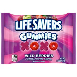 LIFE SAVERS Gummies X & O Wild Berries Valentines Day Candy, 2 oz Bag