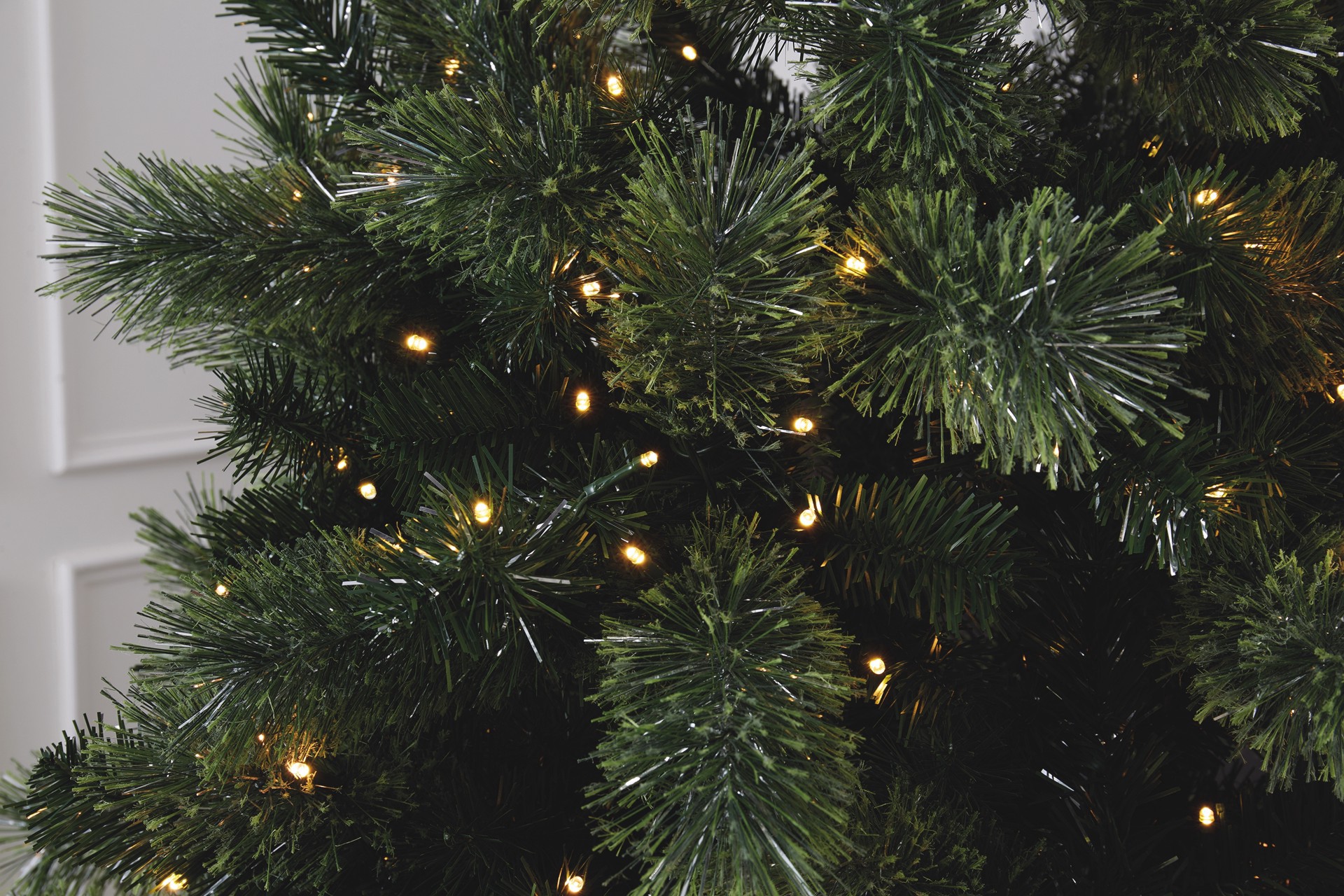 slide 5 of 5, 7ft. Pre-Lit Celebration Pine Artificial Christmas Tree, Warm White Mini Led Lights By Ashland, 7 ft