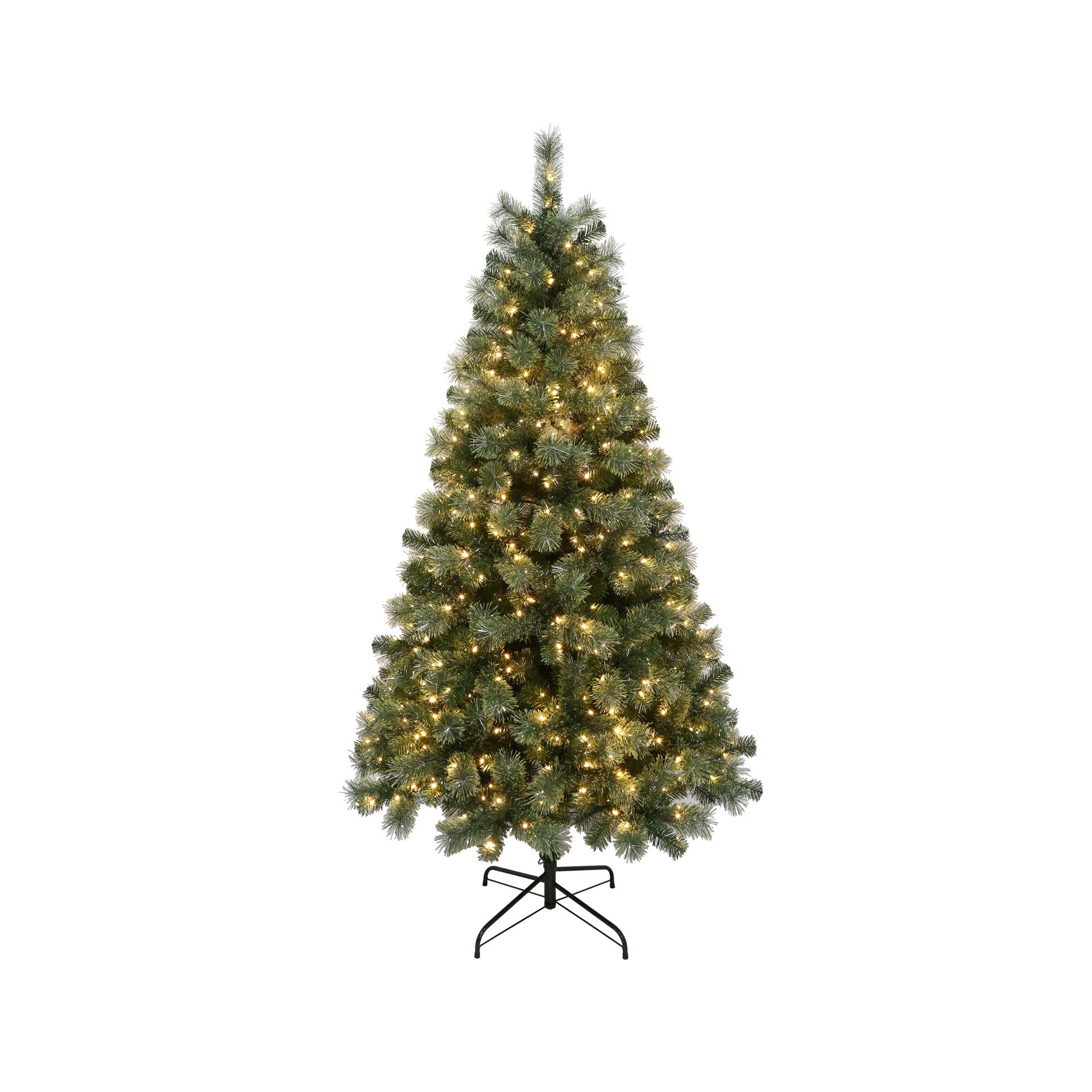 slide 4 of 5, 7ft. Pre-Lit Celebration Pine Artificial Christmas Tree, Warm White Mini Led Lights By Ashland, 7 ft