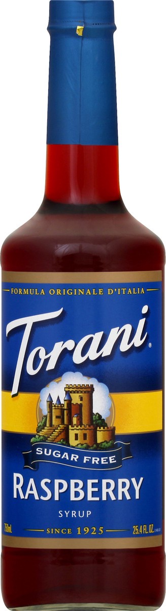 slide 4 of 13, Torani Sugar Free Raspberry Syrup 25.4 fl oz, 750 ml