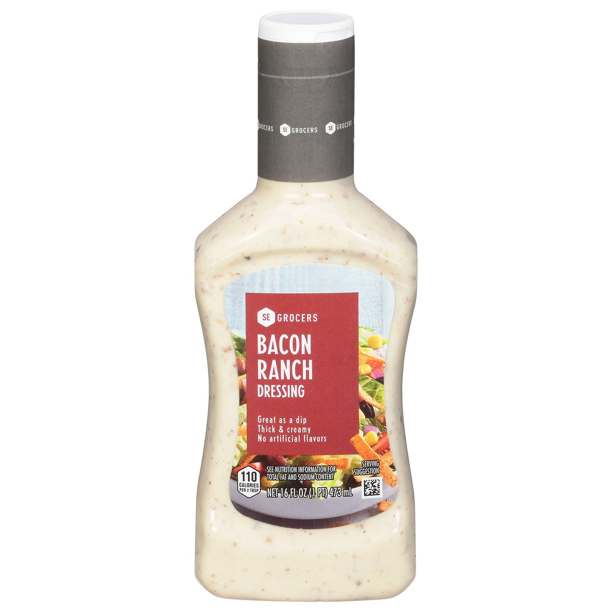 slide 4 of 4, SE Grocers Bacon Ranch Dressing No High Fructose Corn Syrup 16 Ounces, 16 oz