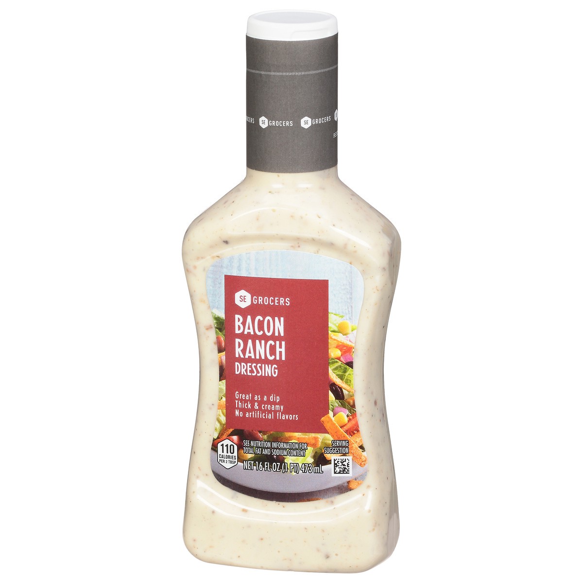 slide 2 of 4, SE Grocers Bacon Ranch Dressing No High Fructose Corn Syrup 16 Ounces, 16 oz