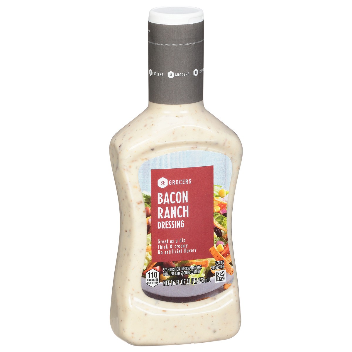 slide 3 of 4, SE Grocers Bacon Ranch Dressing No High Fructose Corn Syrup 16 Ounces, 16 oz