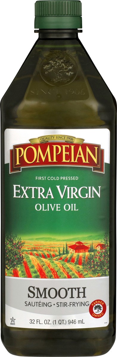 slide 5 of 9, Pompeian 32 oz Pompeian Smooth Extra Virgin Olive Oil, 32 fl oz