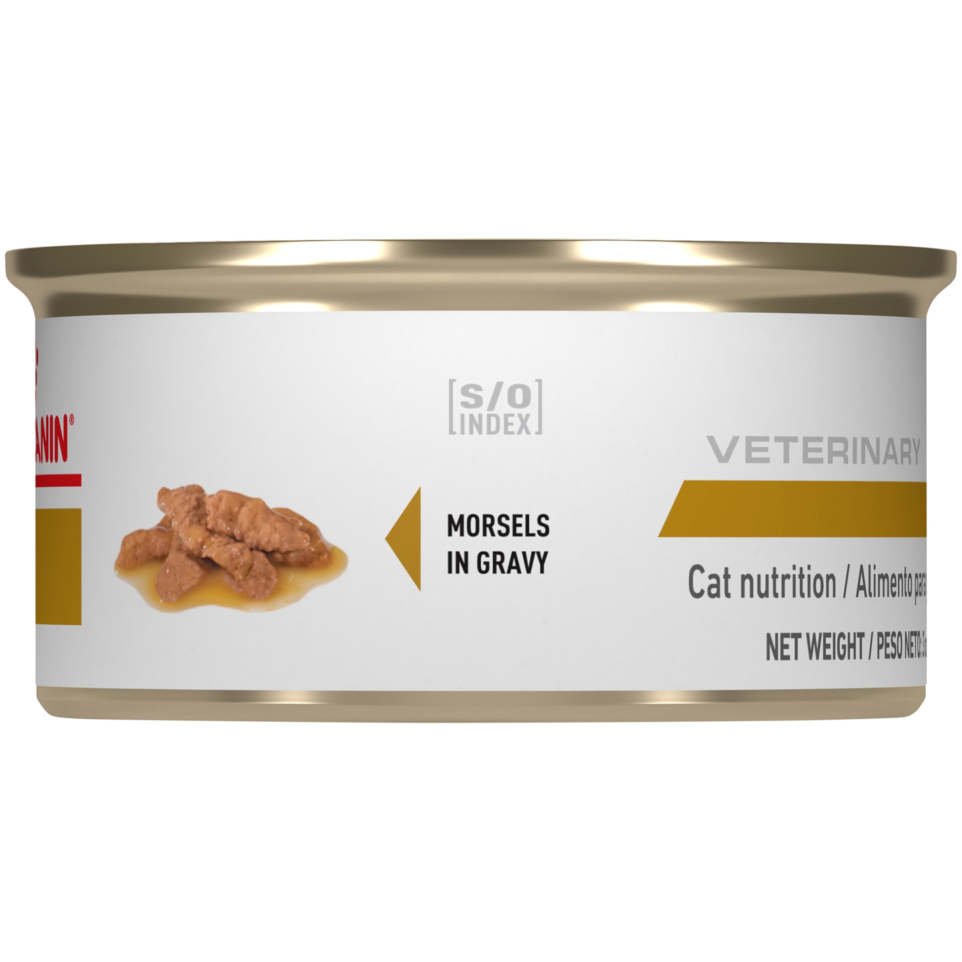 slide 5 of 9, Royal Canin Veterinary Diet Feline Urinary SO Morsels in Gravy Cat Food, 3 oz