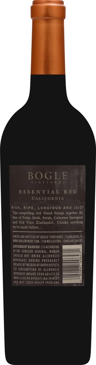 slide 8 of 9, Bogle Vineyards Essential Red, 750 ml