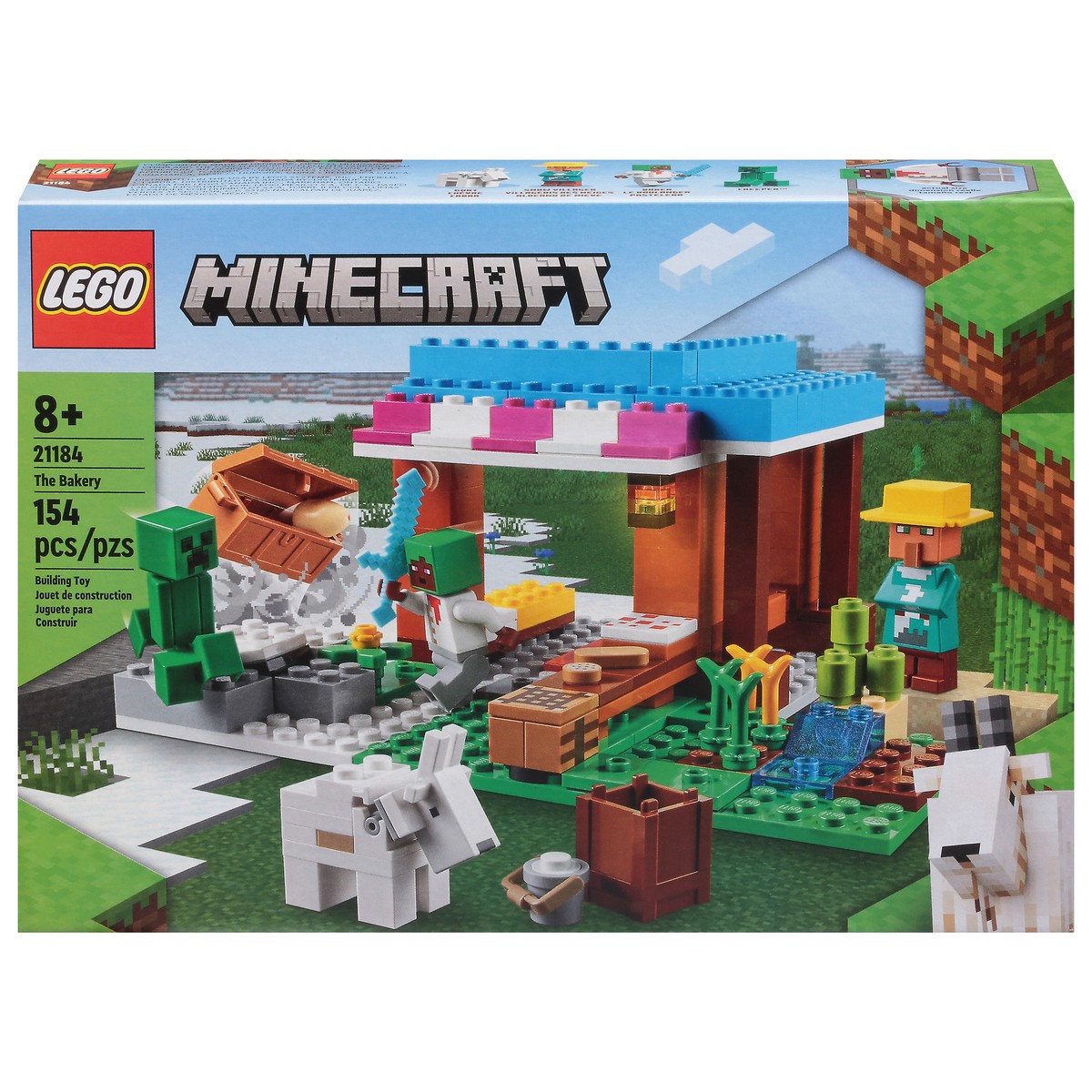 slide 1 of 16, LEGO Minecraft Building Toy 1 ea, 154 ct