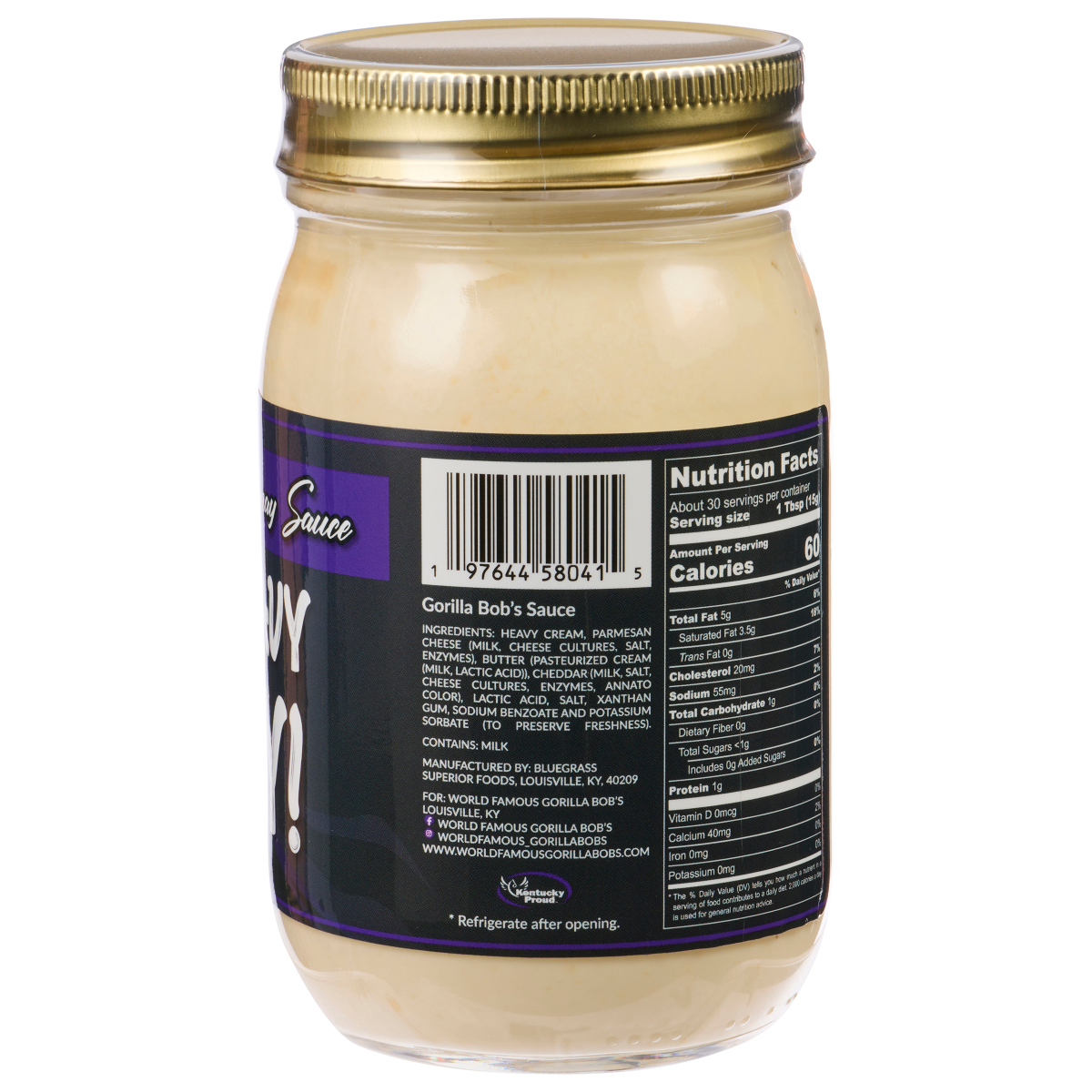 slide 3 of 4, Gorilla Bob's Mornay Sauce-it's Gravy Baby 16oz, 16 oz