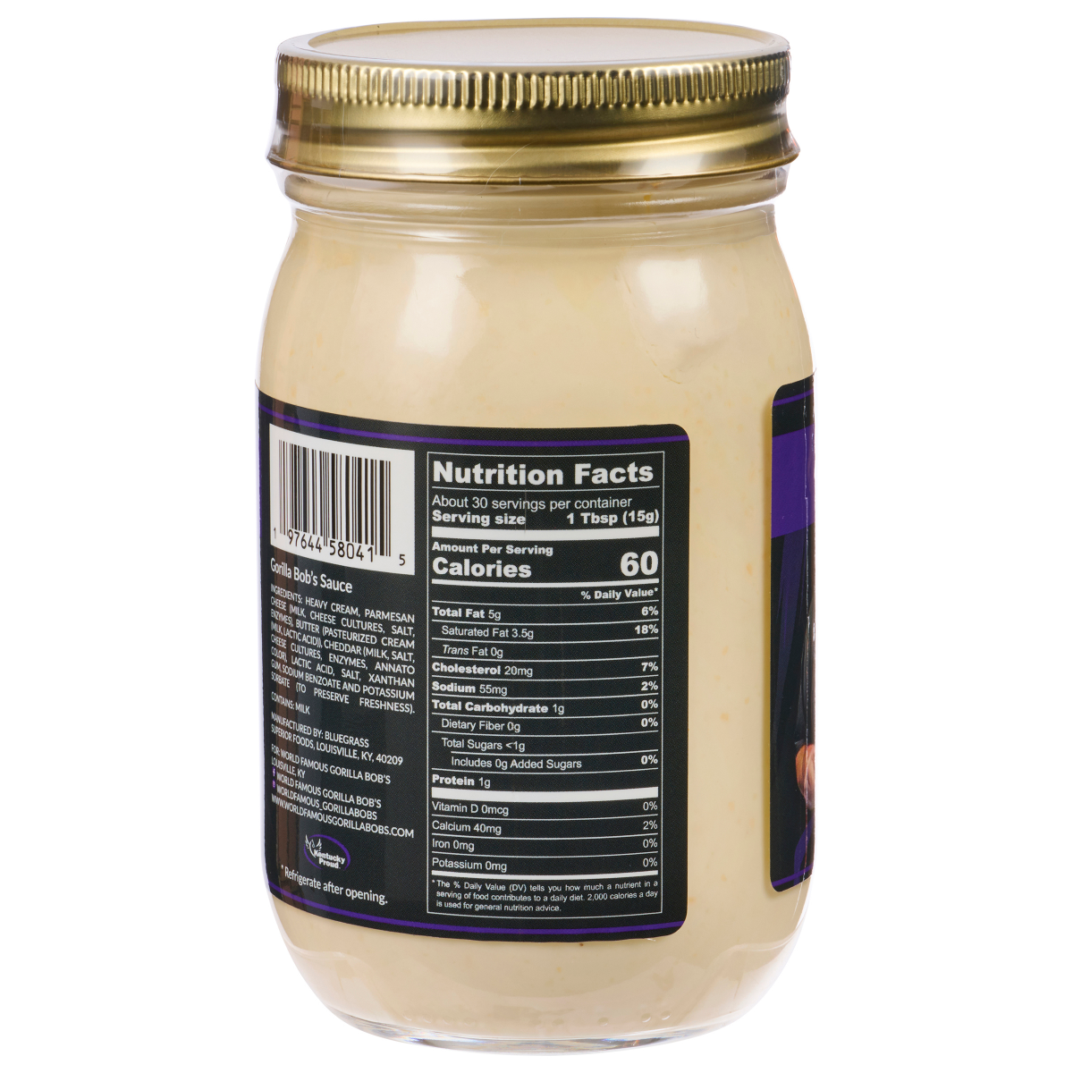 slide 4 of 4, Gorilla Bob's Mornay Sauce-it's Gravy Baby 16oz, 16 oz