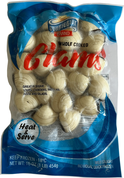 slide 1 of 1, Whole Cooked Clams, 16 oz