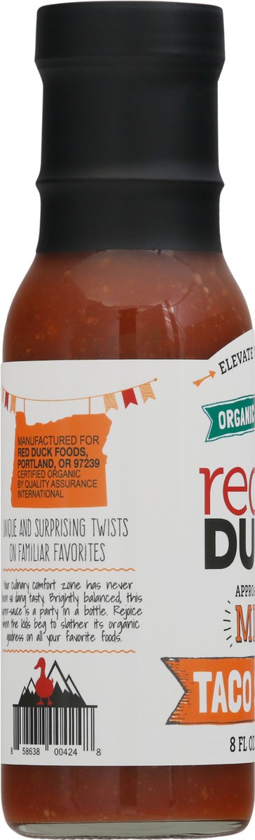 slide 6 of 9, Red Duck Organic Mild Taco Sauce 8 oz, 8 oz