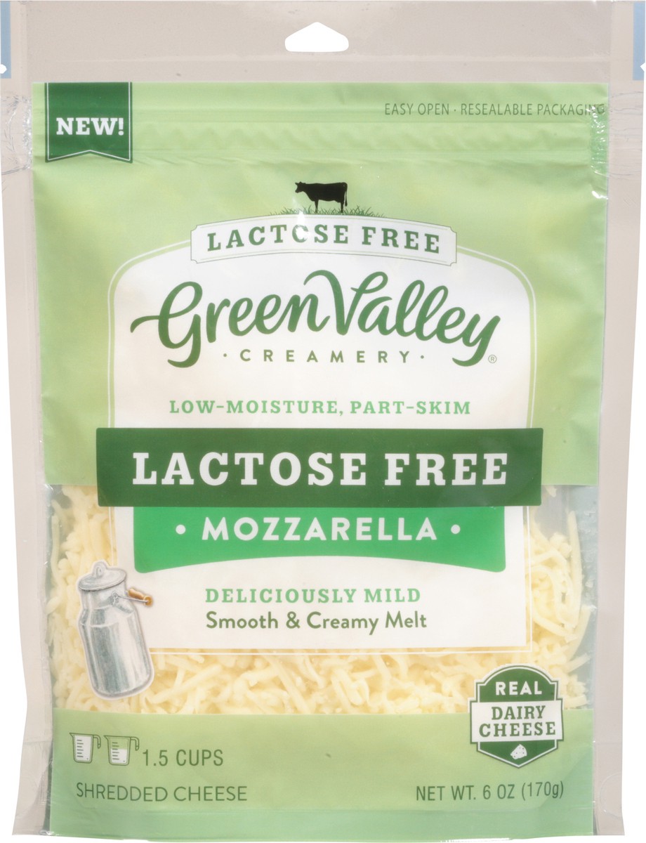 slide 3 of 9, Green Valley Organics Creamery Low-Moisture Part-Skim Lactose Free Mozzarella Shredded Cheese 6 oz, 6 oz