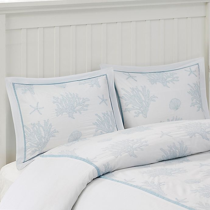 slide 3 of 3, Harbor House Palmetto Bay King Comforter Set - Blue/White, 3 ct