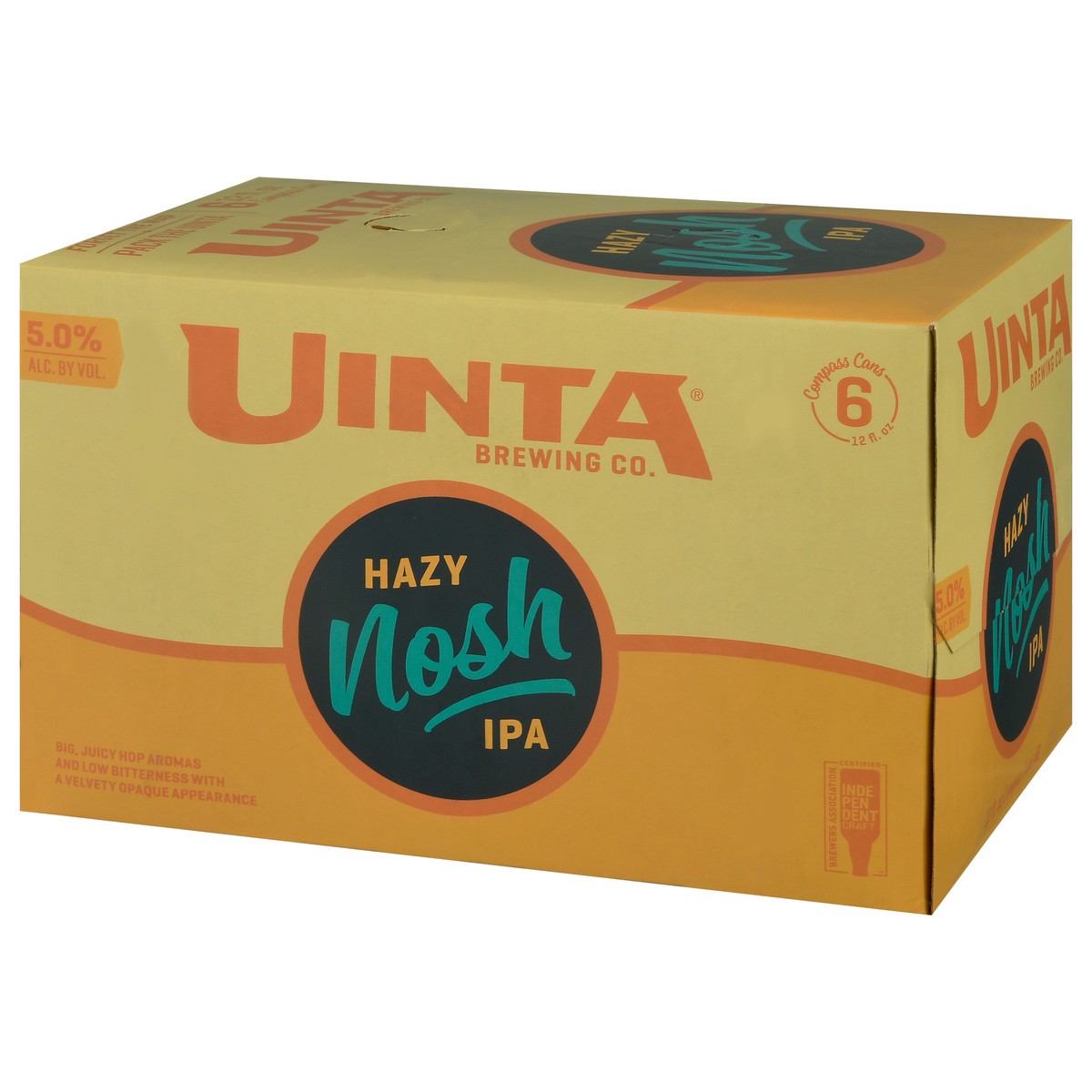slide 8 of 9, Uinta Brewing Co. Hazy Nosh IPA Beer 6-12 fl oz Cans, 6 ct; 12 oz