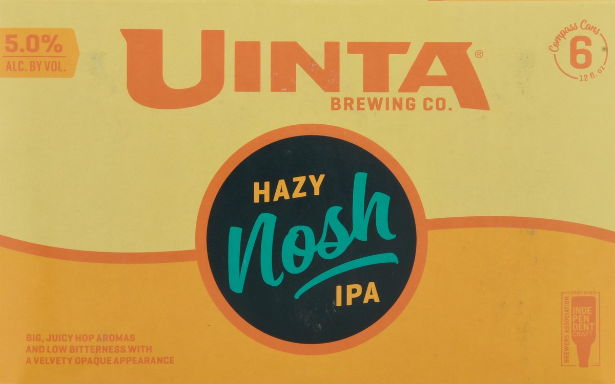 slide 3 of 9, Uinta Brewing Co. Hazy Nosh IPA Beer 6-12 fl oz Cans, 6 ct; 12 oz