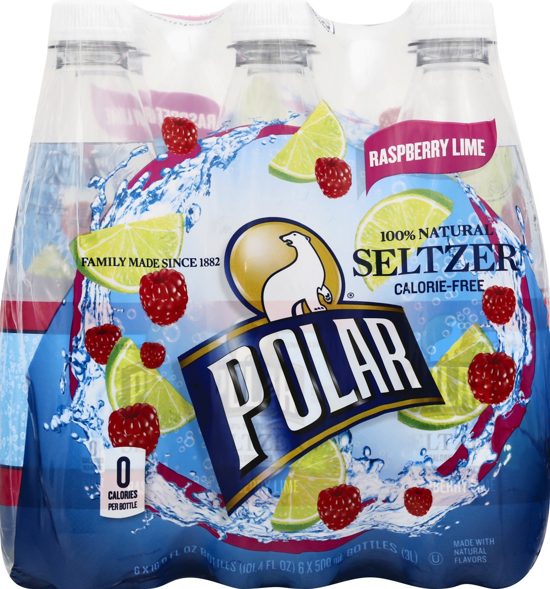 slide 5 of 13, Polar Seltzer Raspberry Lime - 6 ct; 16.9 fl oz, 6 ct; 16.9 fl oz