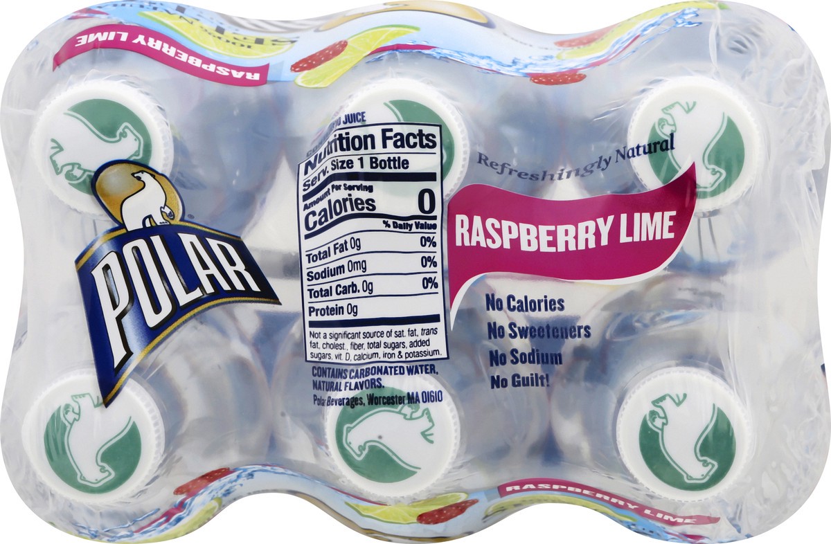 slide 6 of 13, Polar Seltzer Raspberry Lime - 6 ct; 16.9 fl oz, 6 ct; 16.9 fl oz