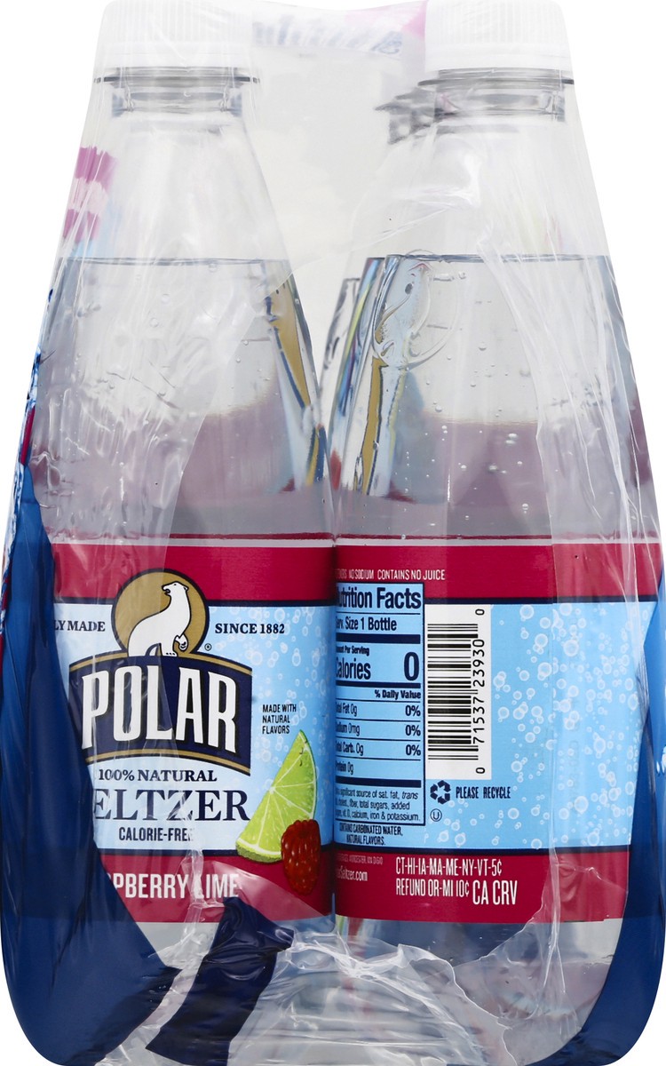 slide 4 of 13, Polar Seltzer Raspberry Lime - 6 ct; 16.9 fl oz, 6 ct; 16.9 fl oz