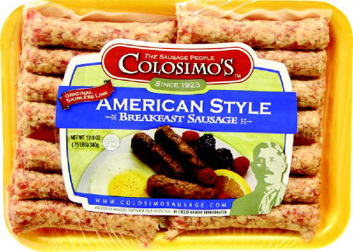 slide 1 of 1, Colosimo's American Style Breakfast Sausage Links, 12 oz